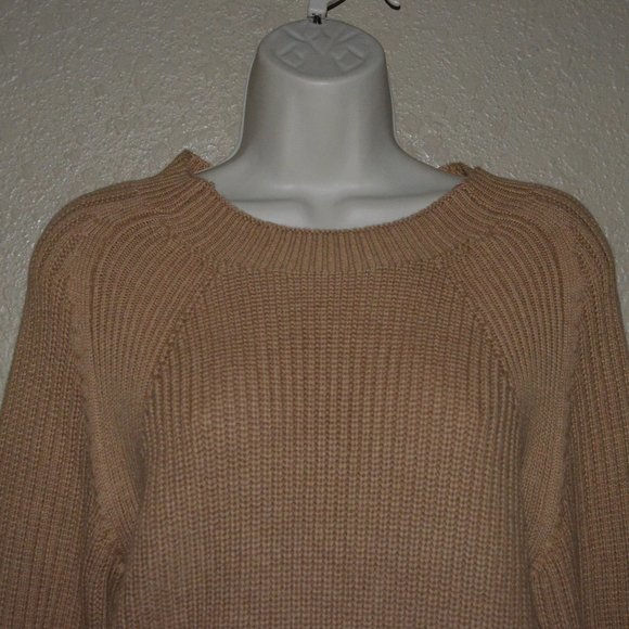 NWT $388 A Piece Apart Malu Rib Camel Crew Long Sleeve Sweater - Picture 3 of 8